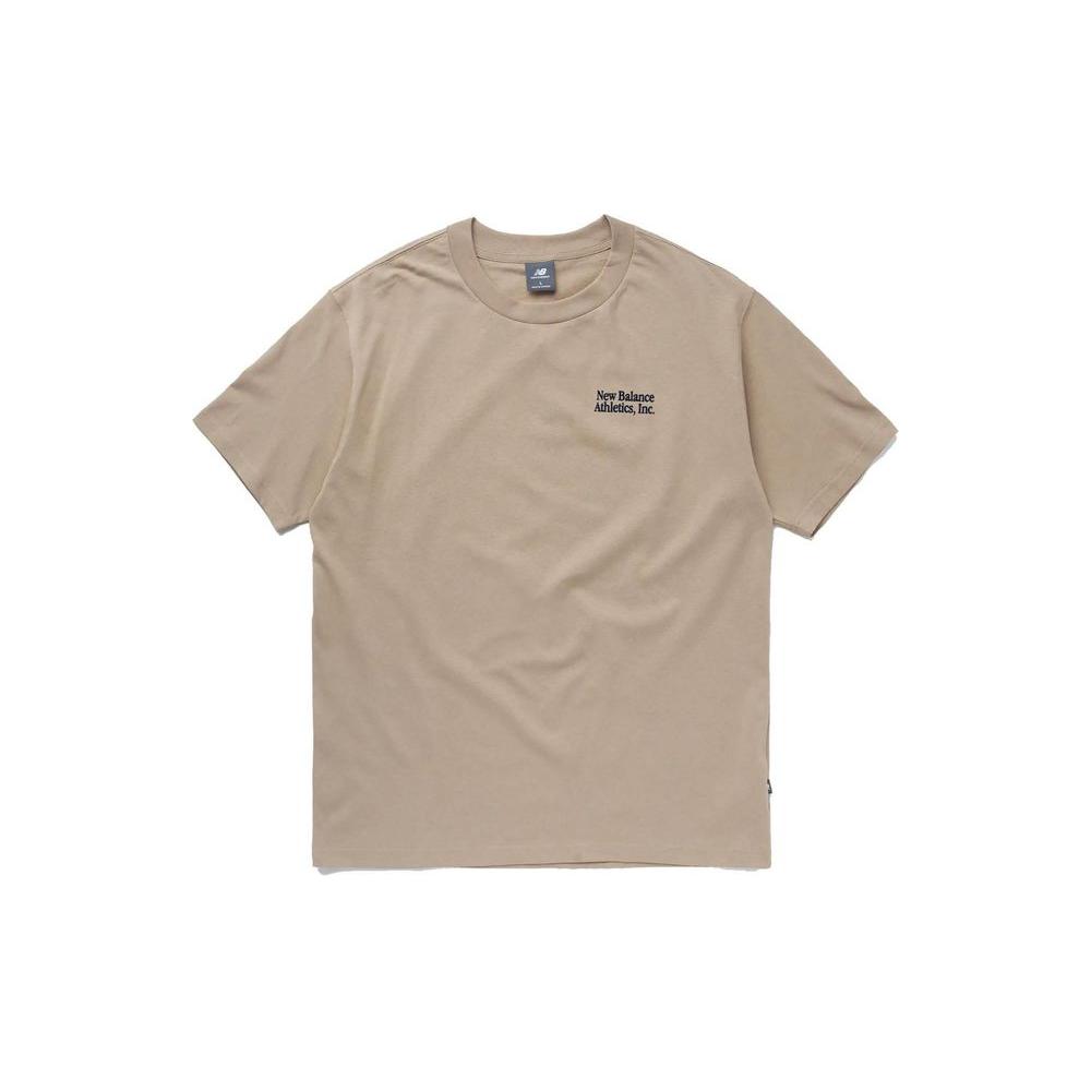 New Balance Beige Cotton T-Shirt New Balance