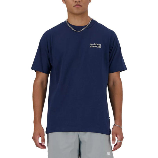 New Balance Blue Cotton T-Shirt New Balance