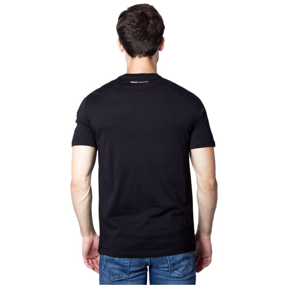 Armani Exchange Black Cotton T-Shirt Armani Exchange