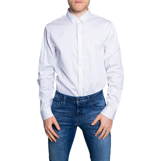 Armani Exchange White Cotton Shirt Armani Exchange