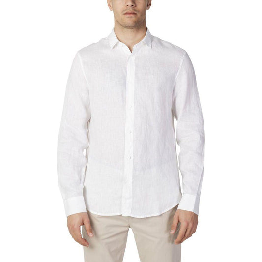 Armani Exchange White Linen Shirt Armani Exchange