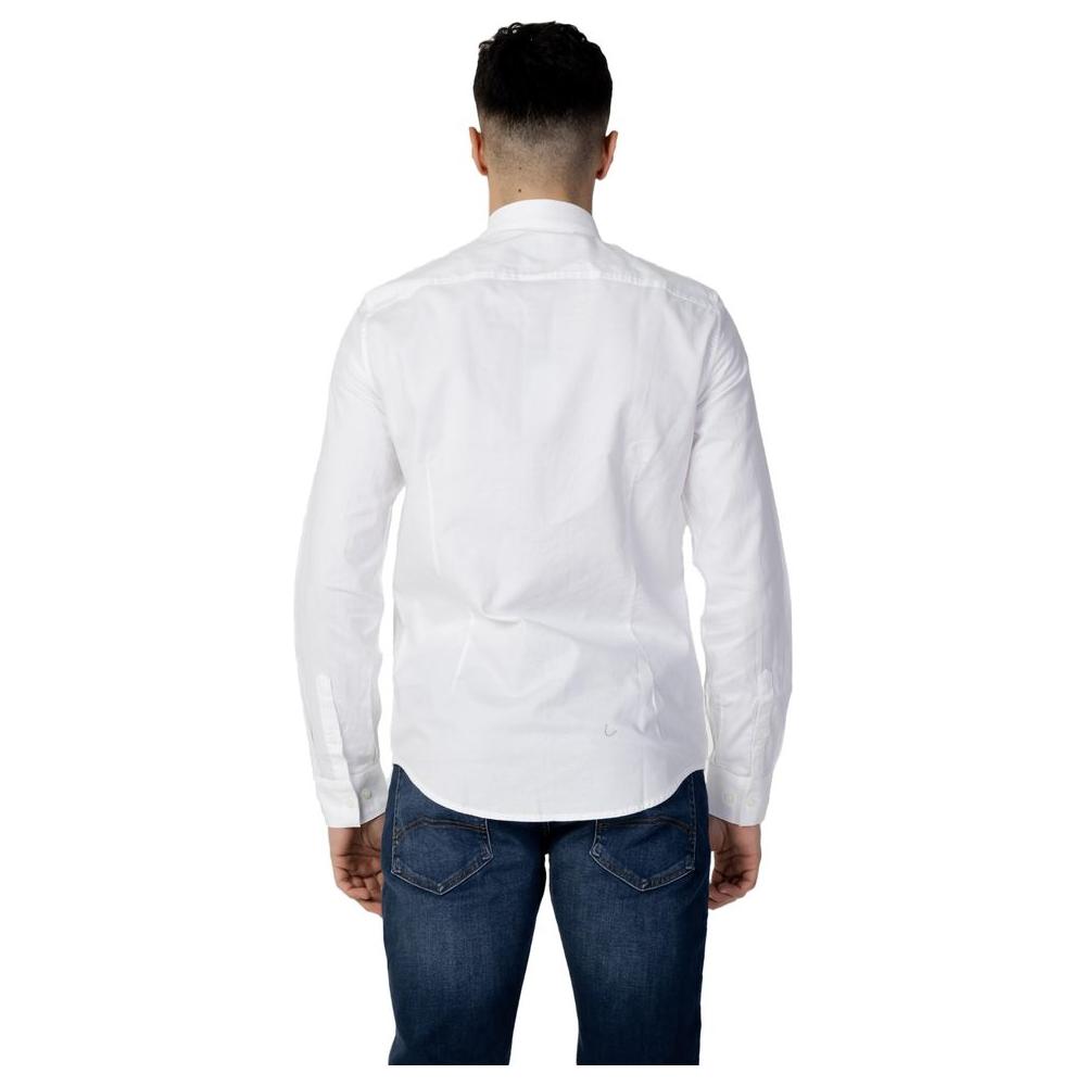 Armani Exchange White Cotton Shirt Armani Exchange