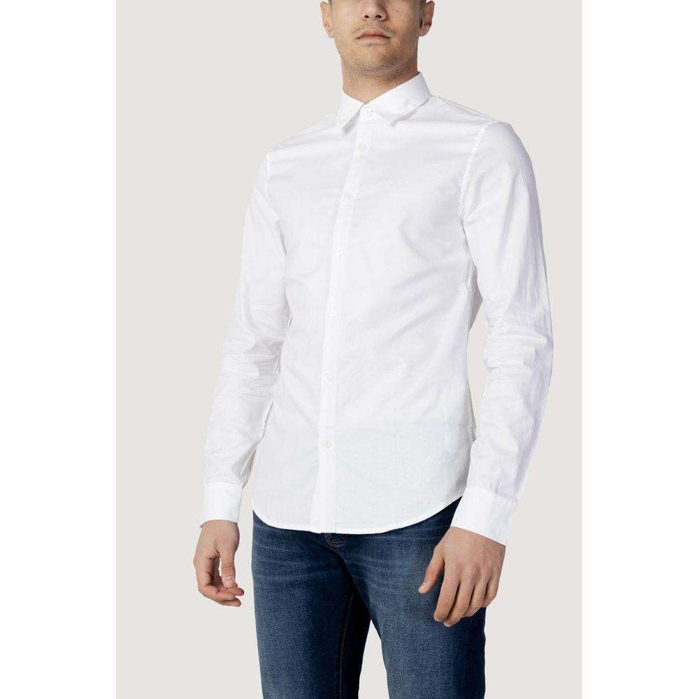 Armani Exchange White Cotton Shirt Armani Exchange