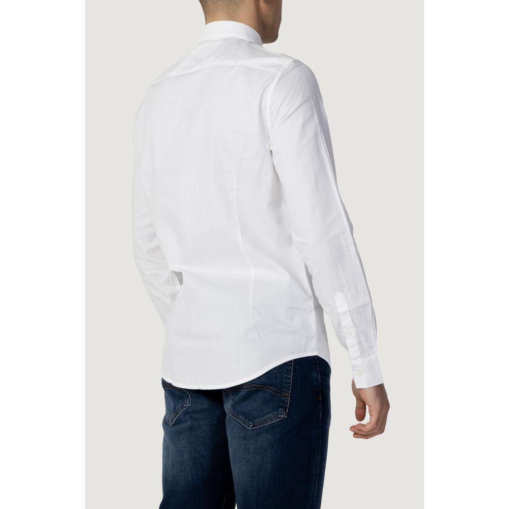 Armani Exchange White Cotton Shirt Armani Exchange