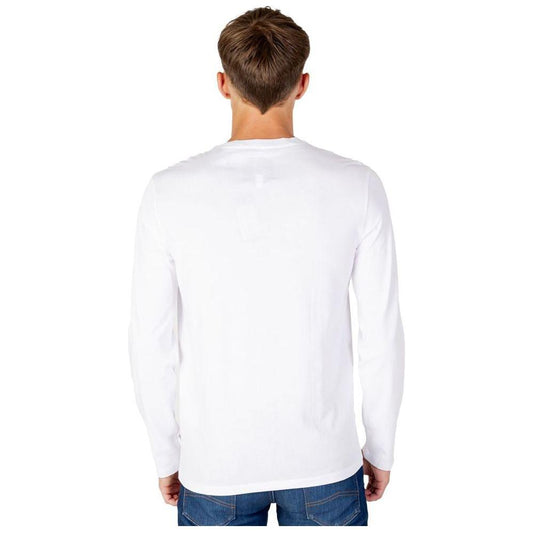 Armani Exchange White Cotton T-Shirt Armani Exchange