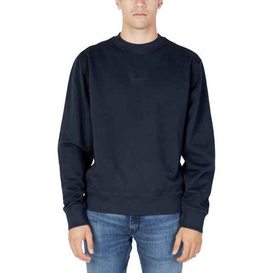 Hugo Boss Blue Cotton Sweater Hugo Boss