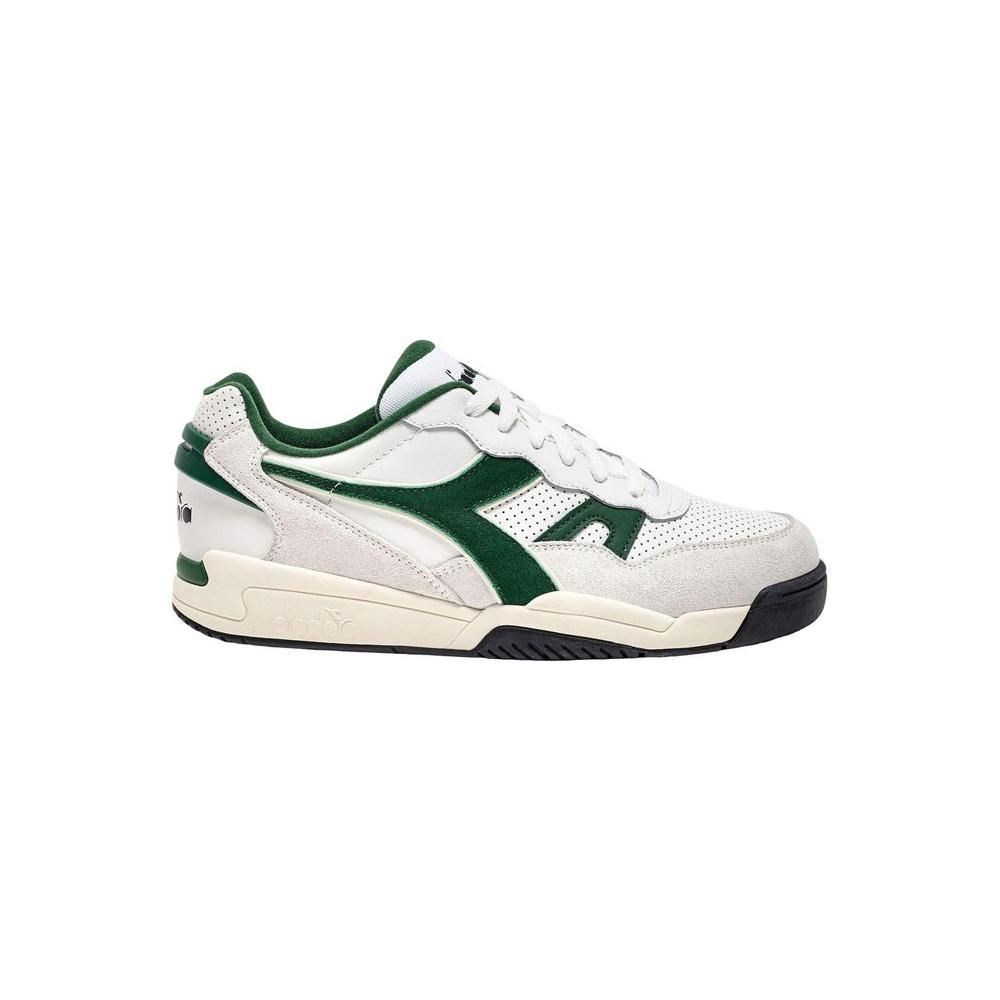 Diadora Green Synthetic Leather Sneaker Diadora