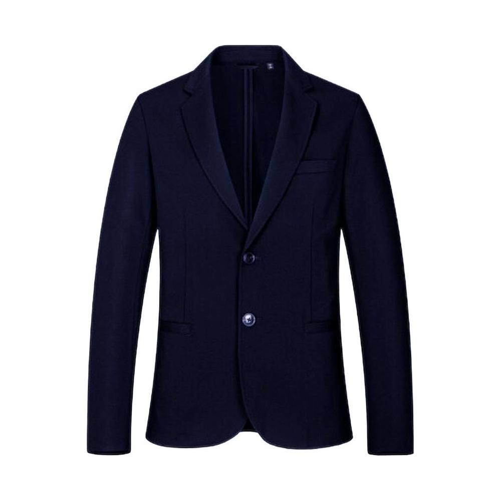 Armani Exchange Blue Viscose Blazer Armani Exchange