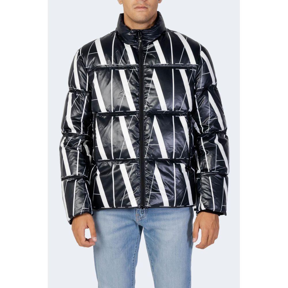 Armani Exchange Black Polyester Jacket Armani Exchange