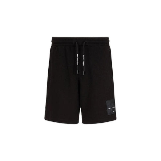 Armani Exchange Black Cotton Short Armani Exchange