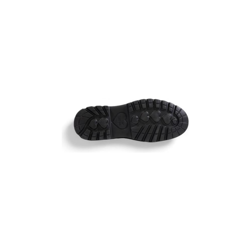 Love Moschino Black Polyethylene Flat Shoe Love Moschino