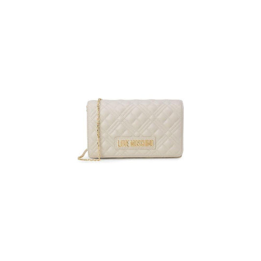 Love Moschino Beige Polyethylene Handbag Love Moschino