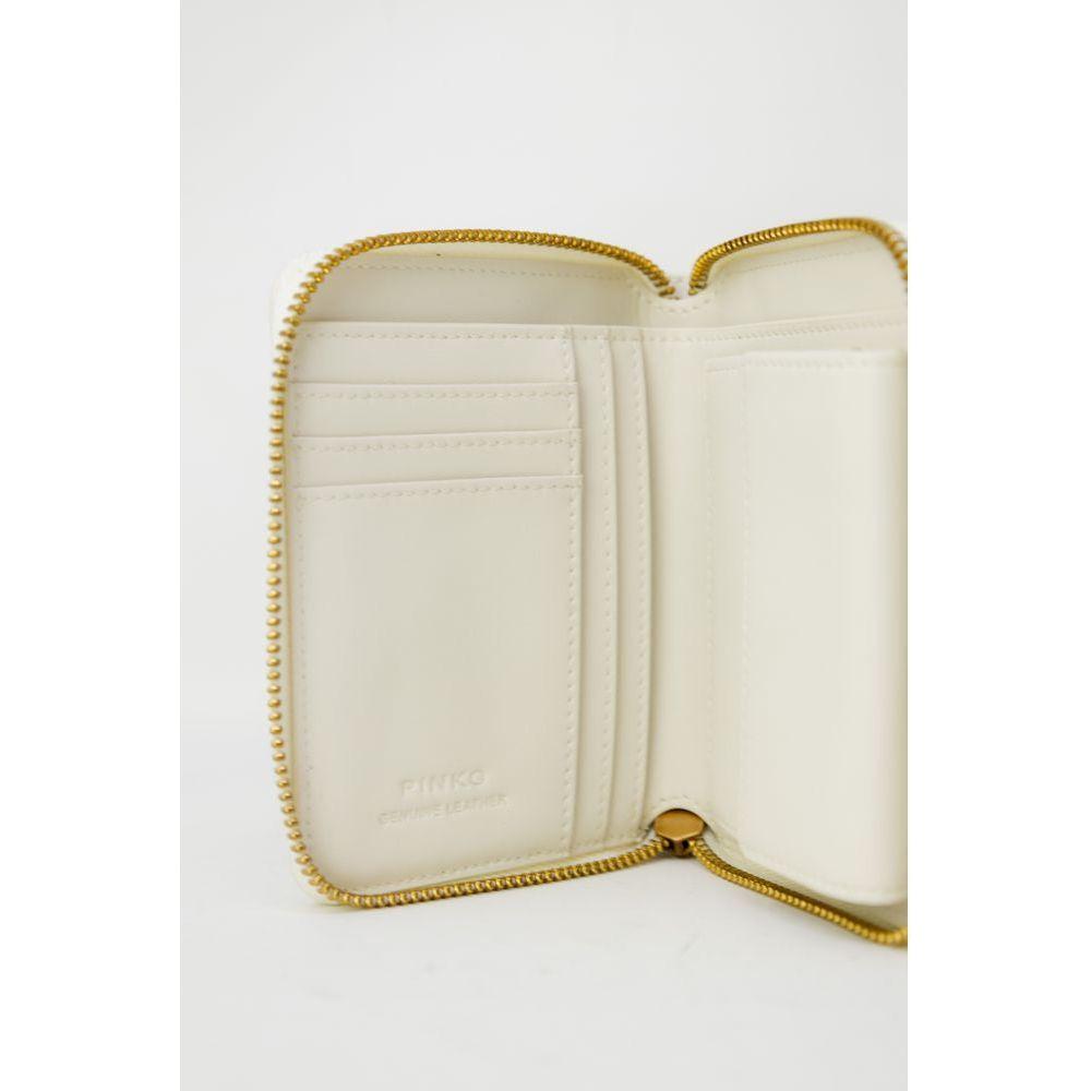 PINKO Cream Leather Wallet PINKO