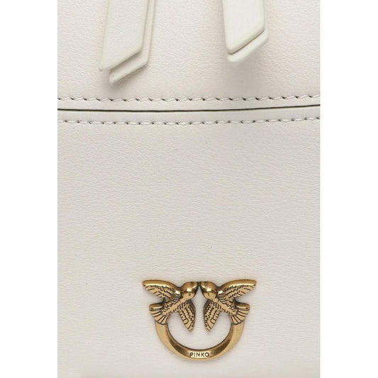 PINKO White Leather Handbag PINKO