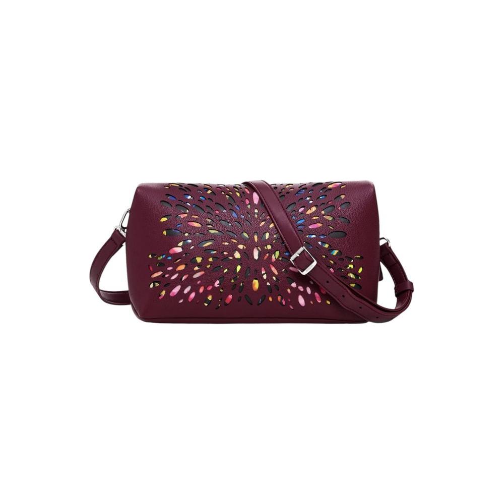 Desigual Bordeaux Polyethylene Handbag Desigual