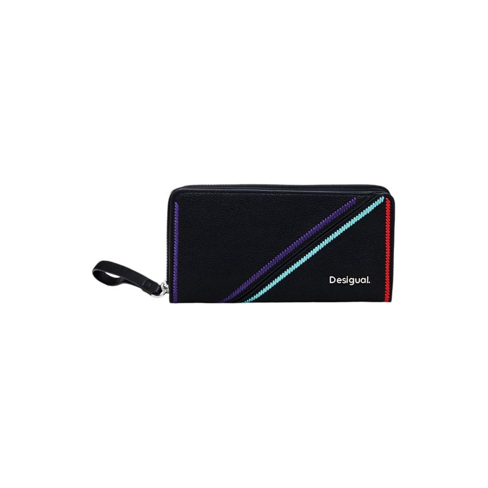 Desigual Black Polyethylene Wallet Desigual