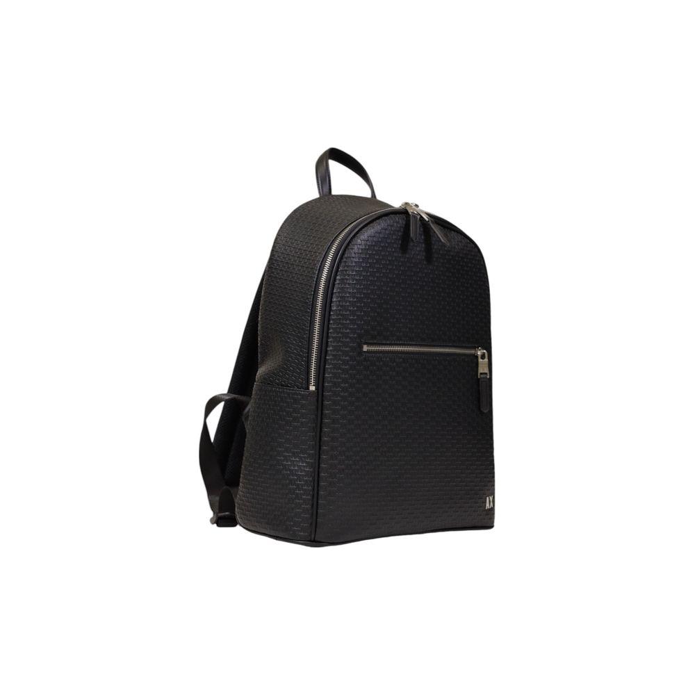 Armani Exchange Black Polyester Backpack Armani Exchange