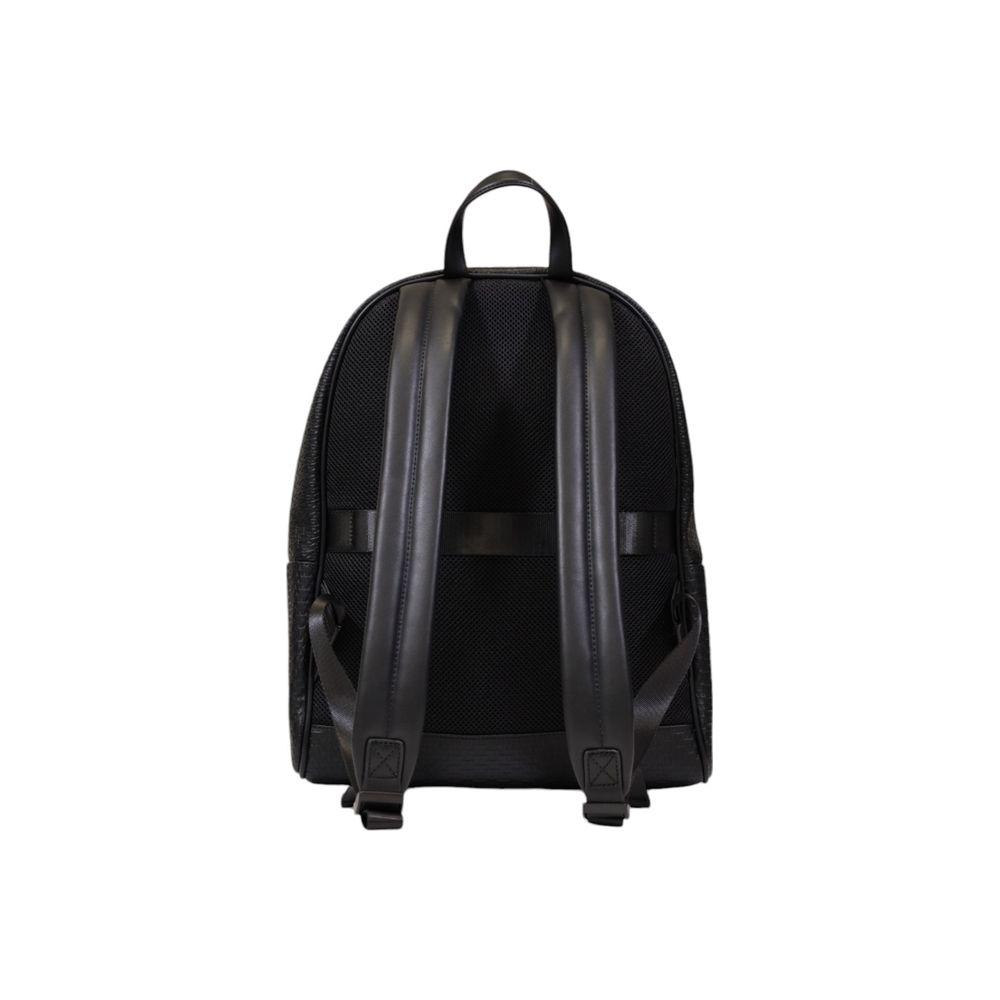 Armani Exchange Black Polyester Backpack Armani Exchange