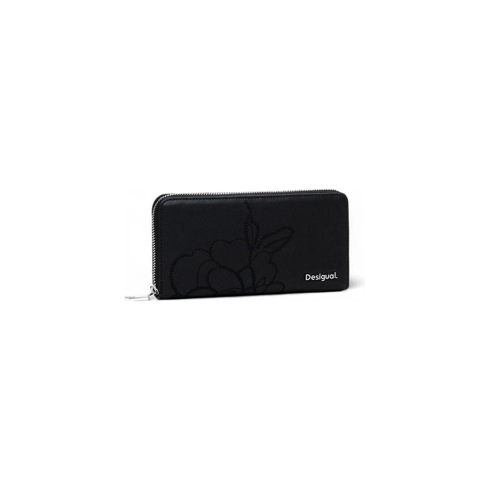 Desigual Black Polyethylene Wallet Desigual