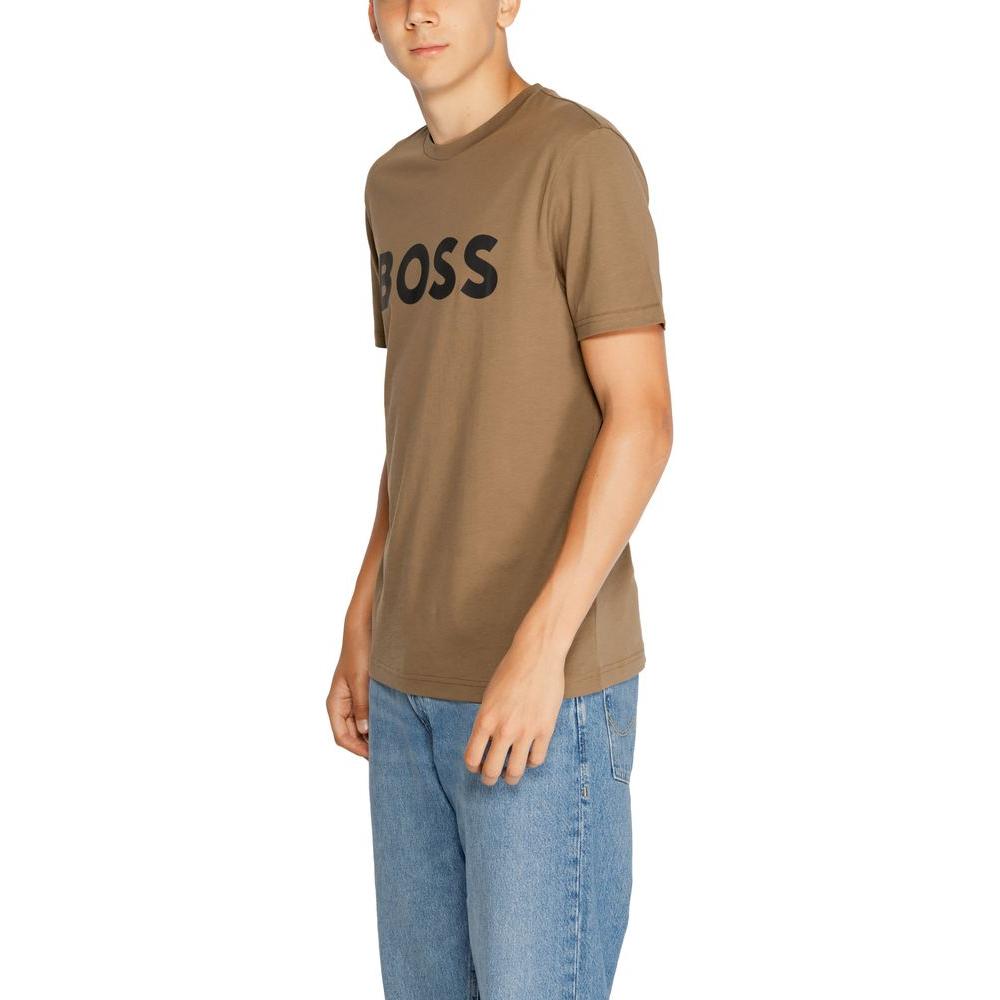 Hugo Boss Brown Cotton T-Shirt Hugo Boss