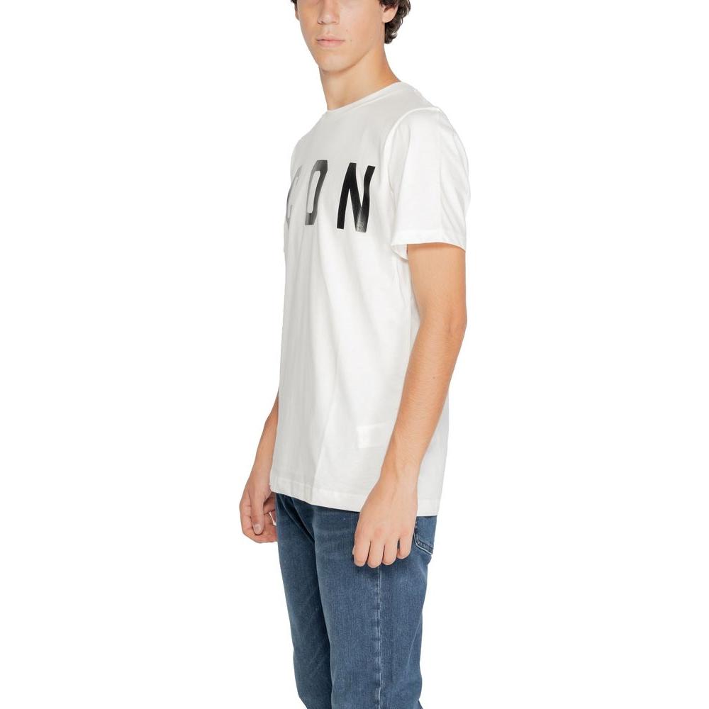 Icon White Cotton T-Shirt Icon