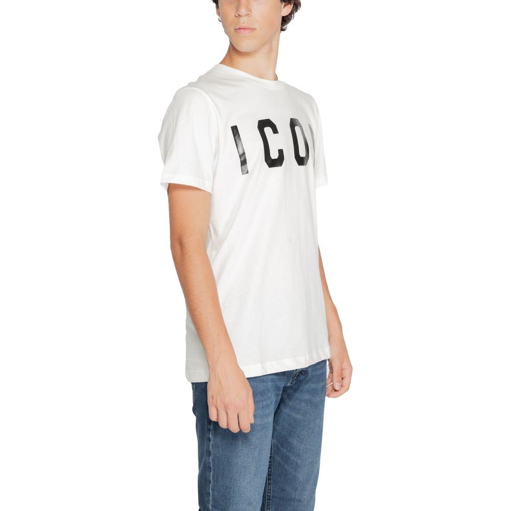 Icon White Cotton T-Shirt Icon