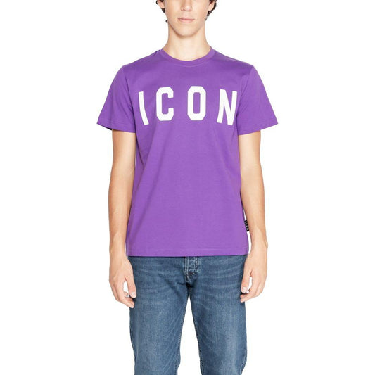 Icon Purple Cotton T-Shirt Icon