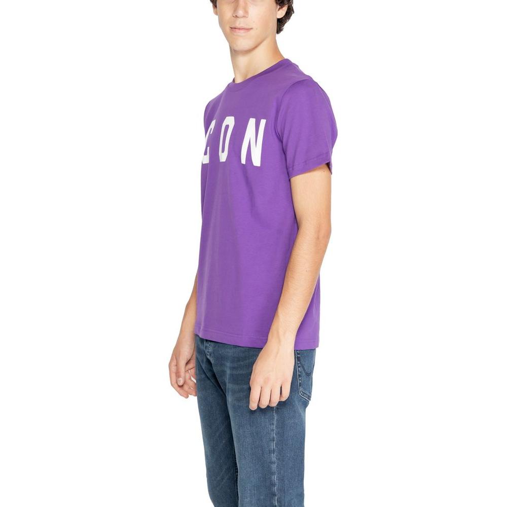 Icon Purple Cotton T-Shirt Icon