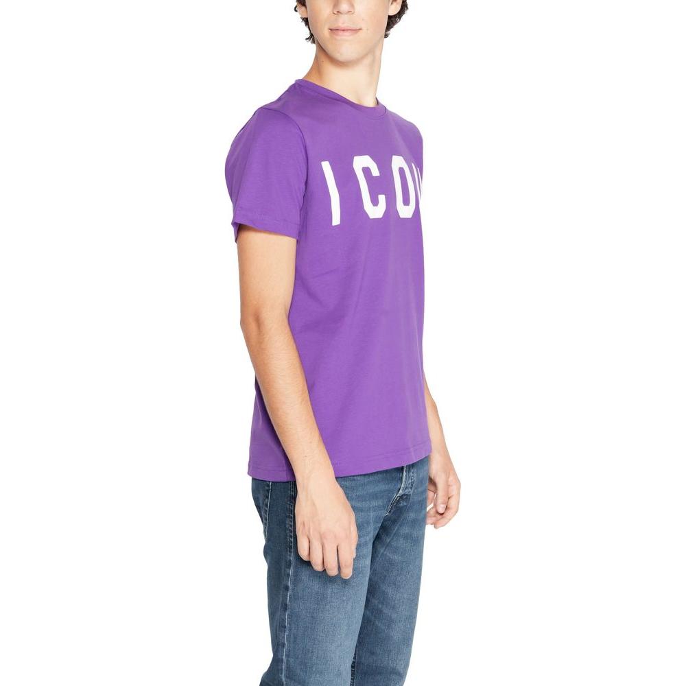 Icon Purple Cotton T-Shirt Icon