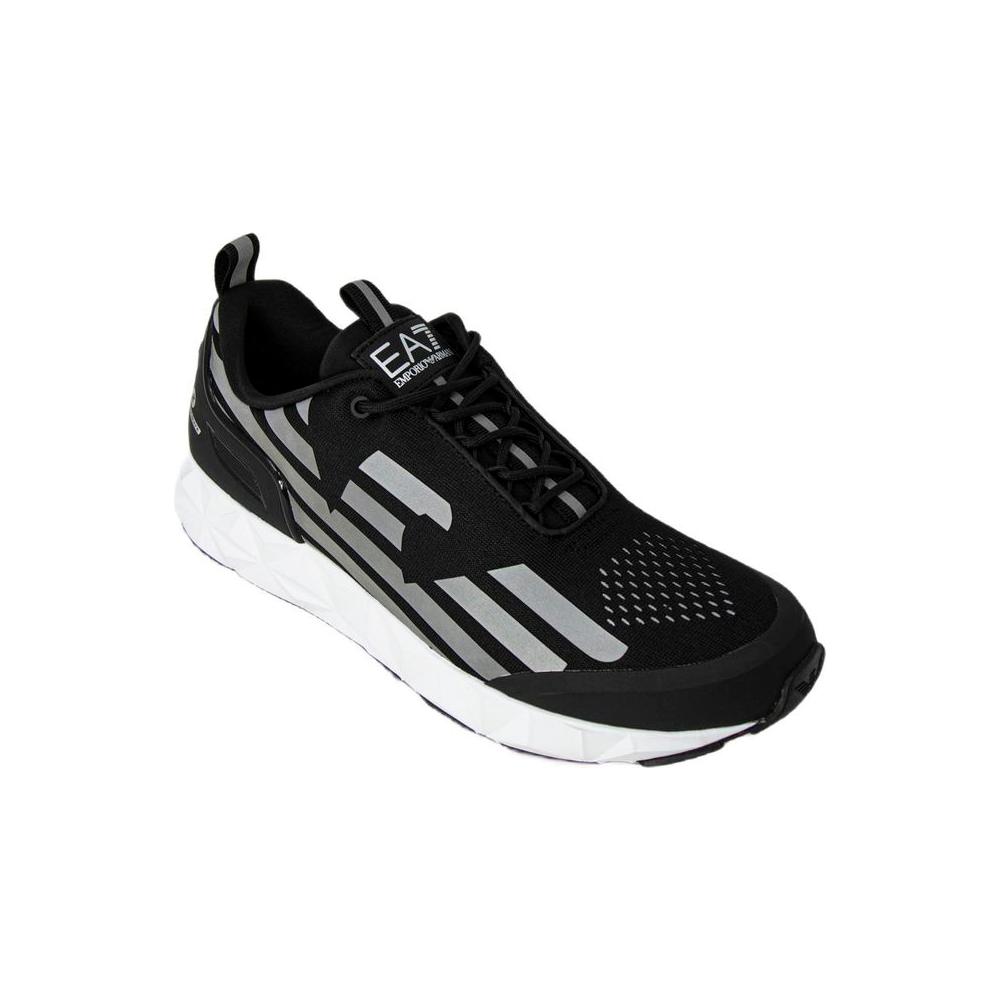 EA7 Emporio Armani Black Polyester Sneaker EA7 Emporio Armani