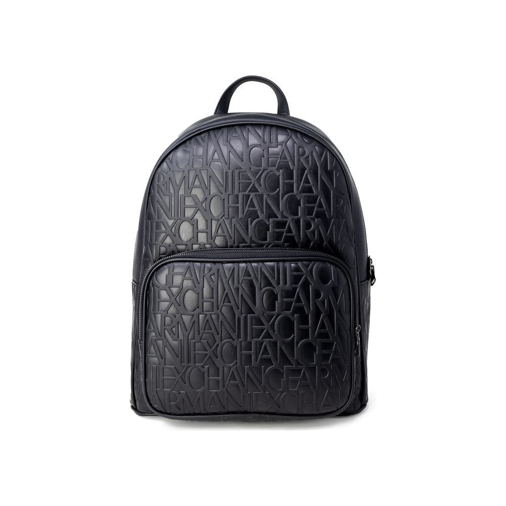 Armani Exchange Black Polyester Backpack Armani Exchange