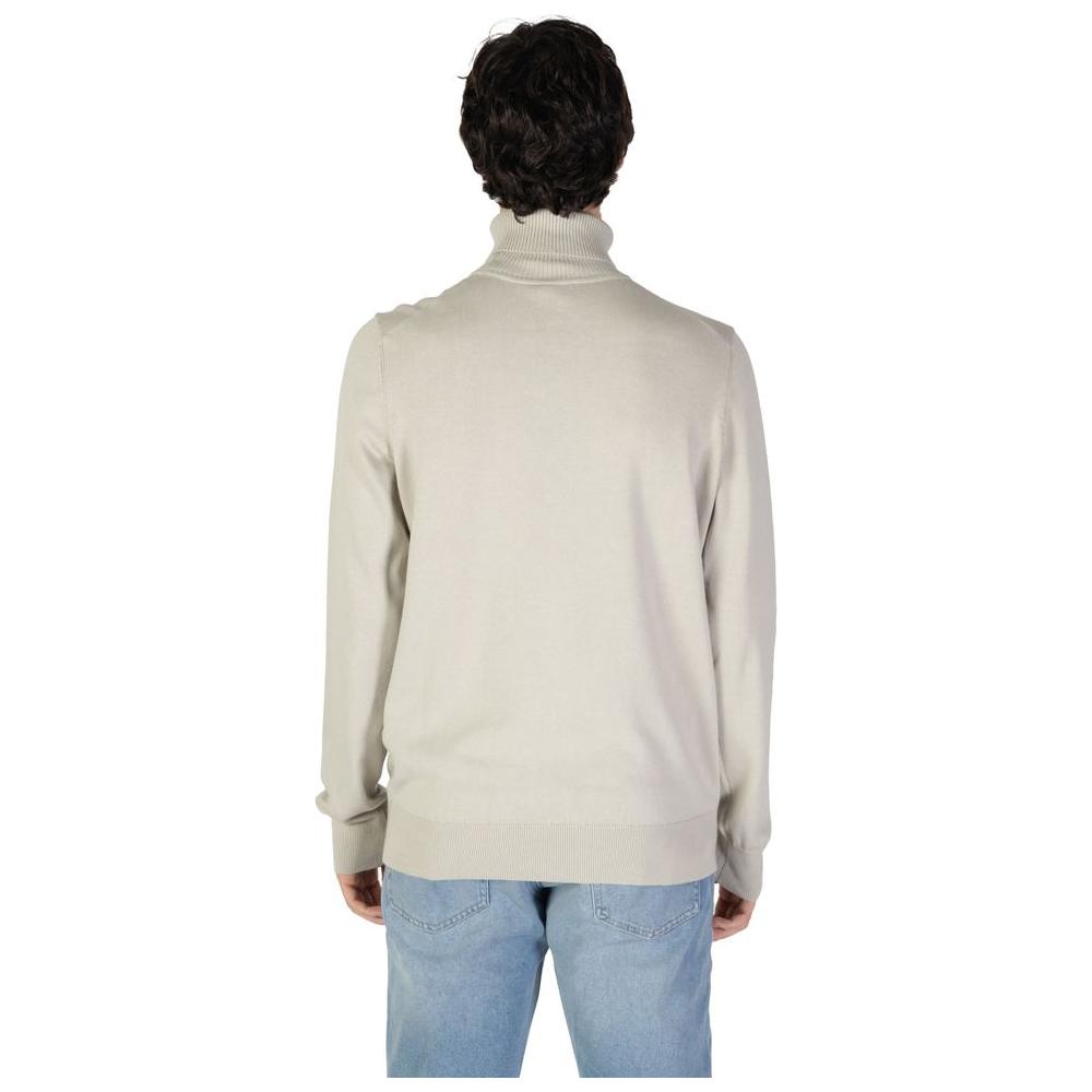 Hugo Boss Beige Cotton Sweater Hugo Boss