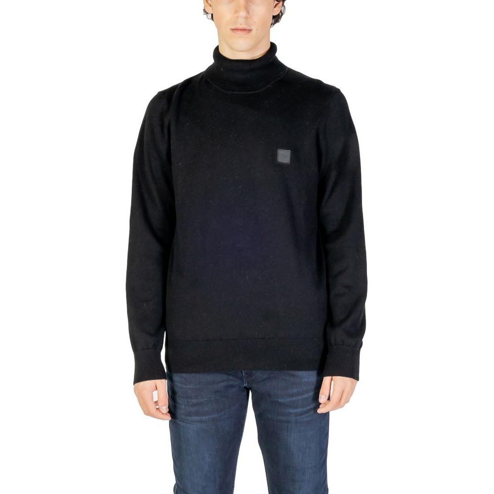 Hugo Boss Black Cotton Sweater Hugo Boss