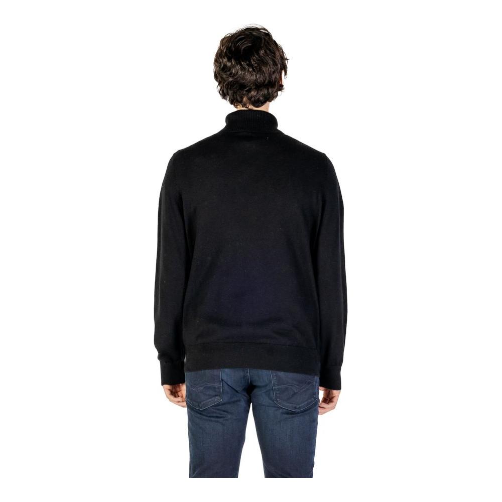 Hugo Boss Black Cotton Sweater Hugo Boss