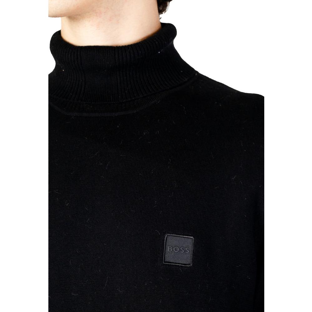 Hugo Boss Black Cotton Sweater Hugo Boss