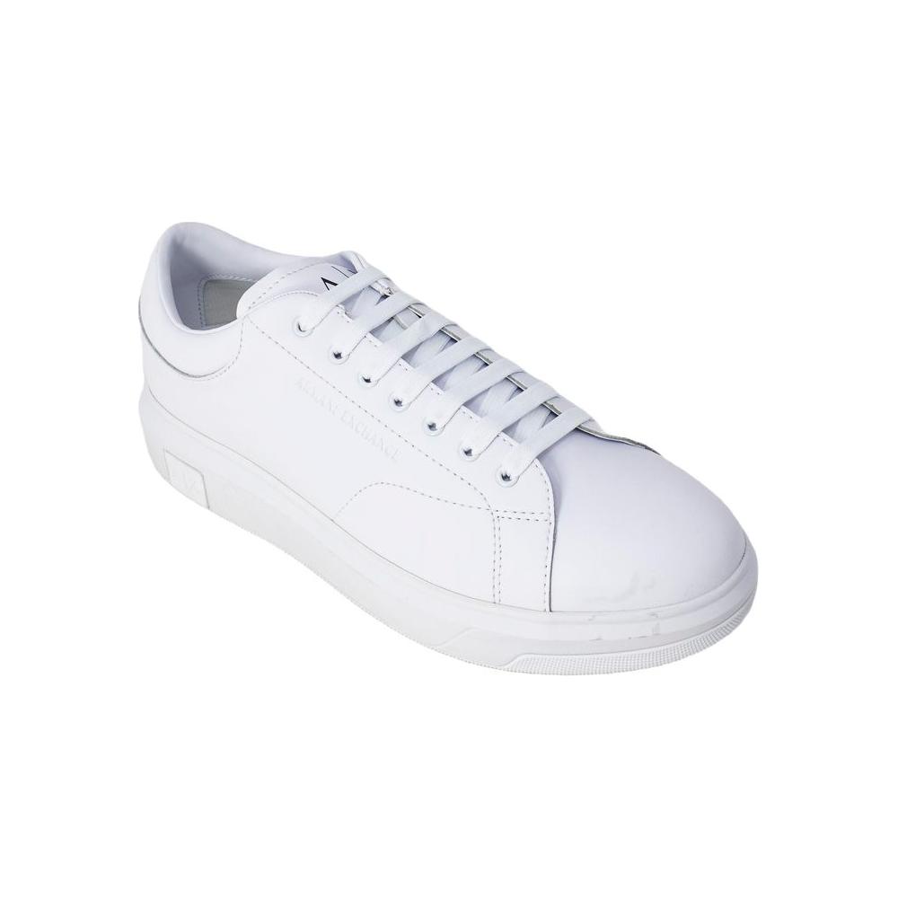 Armani Exchange White Leather Sneaker Armani Exchange