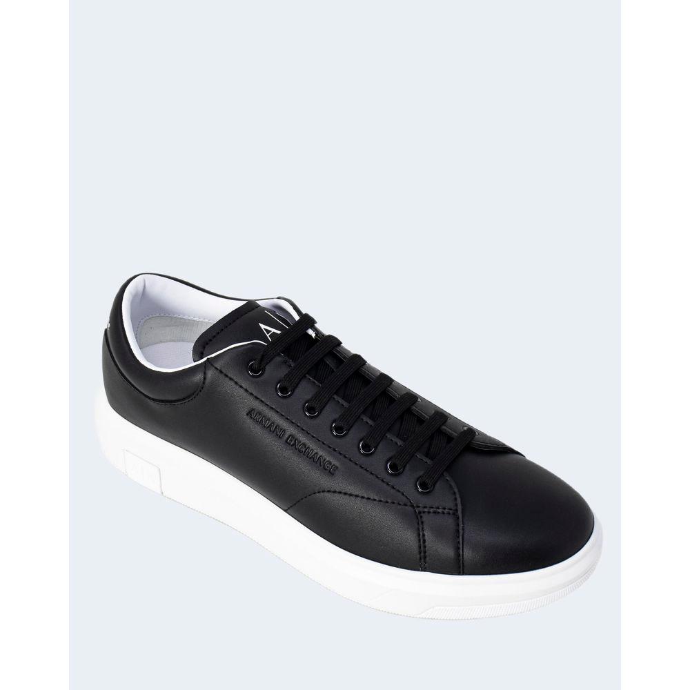 Armani Exchange Black Leather Sneaker Armani Exchange