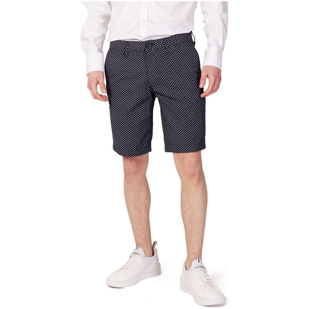 Armani Exchange Blue Cotton Short Armani Exchange