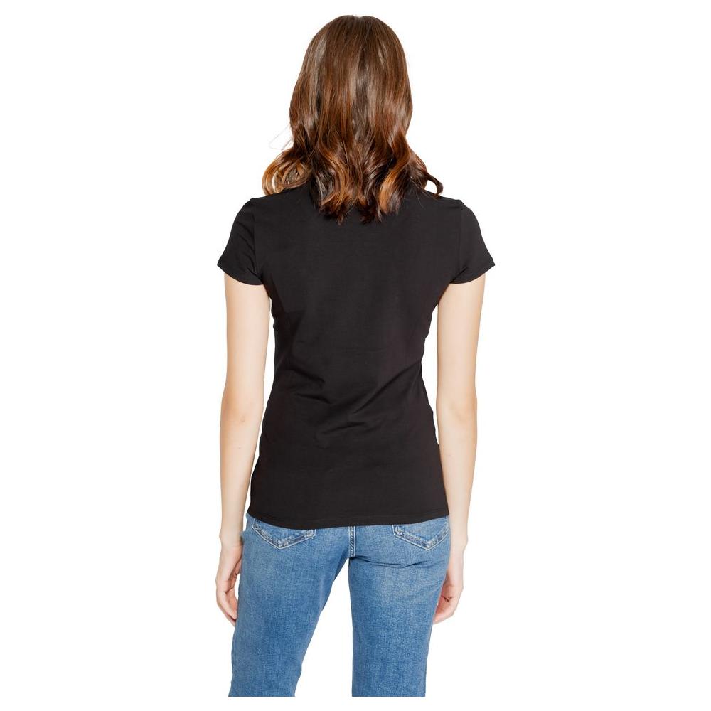 Armani Exchange Black Cotton Tops & T-Shirt Armani Exchange