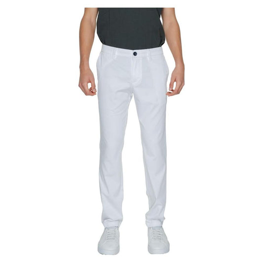 Armani Exchange White Cotton Jeans & Pant Armani Exchange