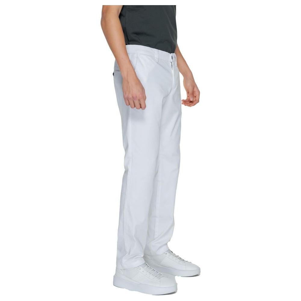 Armani Exchange White Cotton Jeans & Pant Armani Exchange