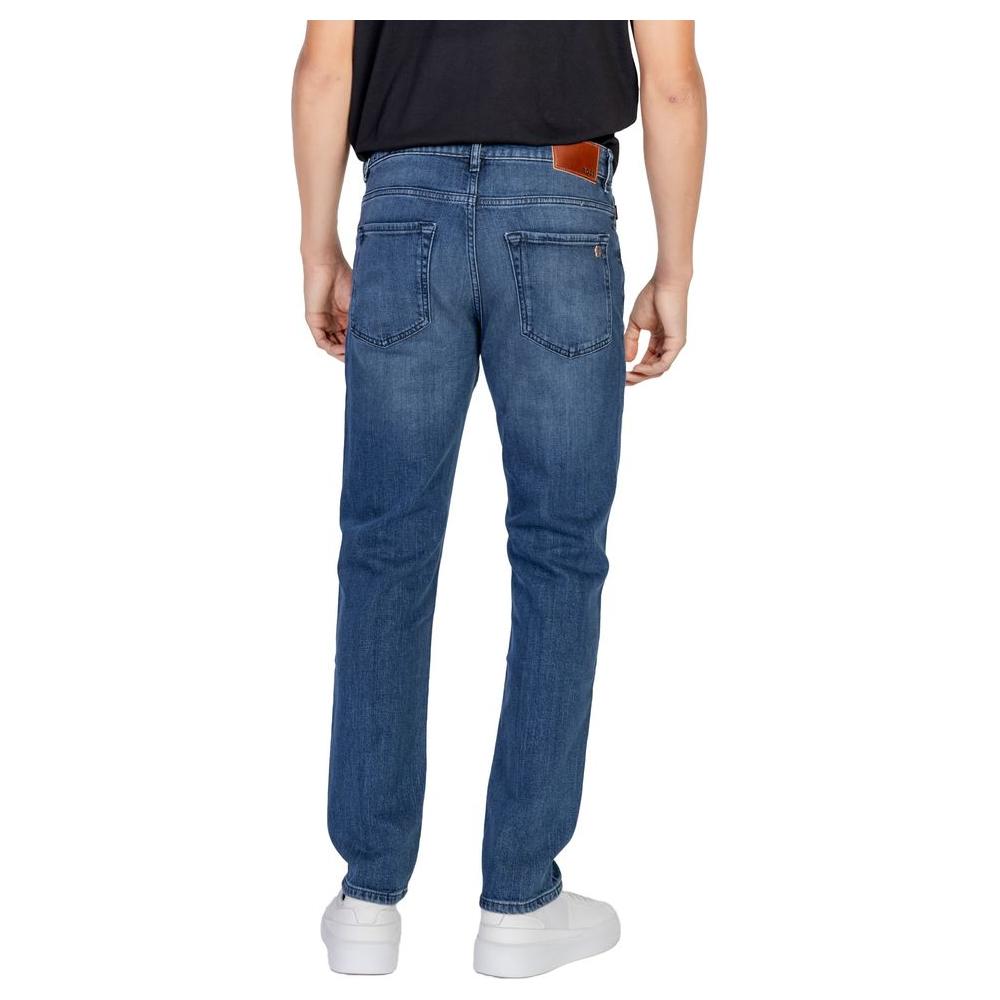 Hugo Boss Blue Cotton Jeans & Pant Hugo Boss