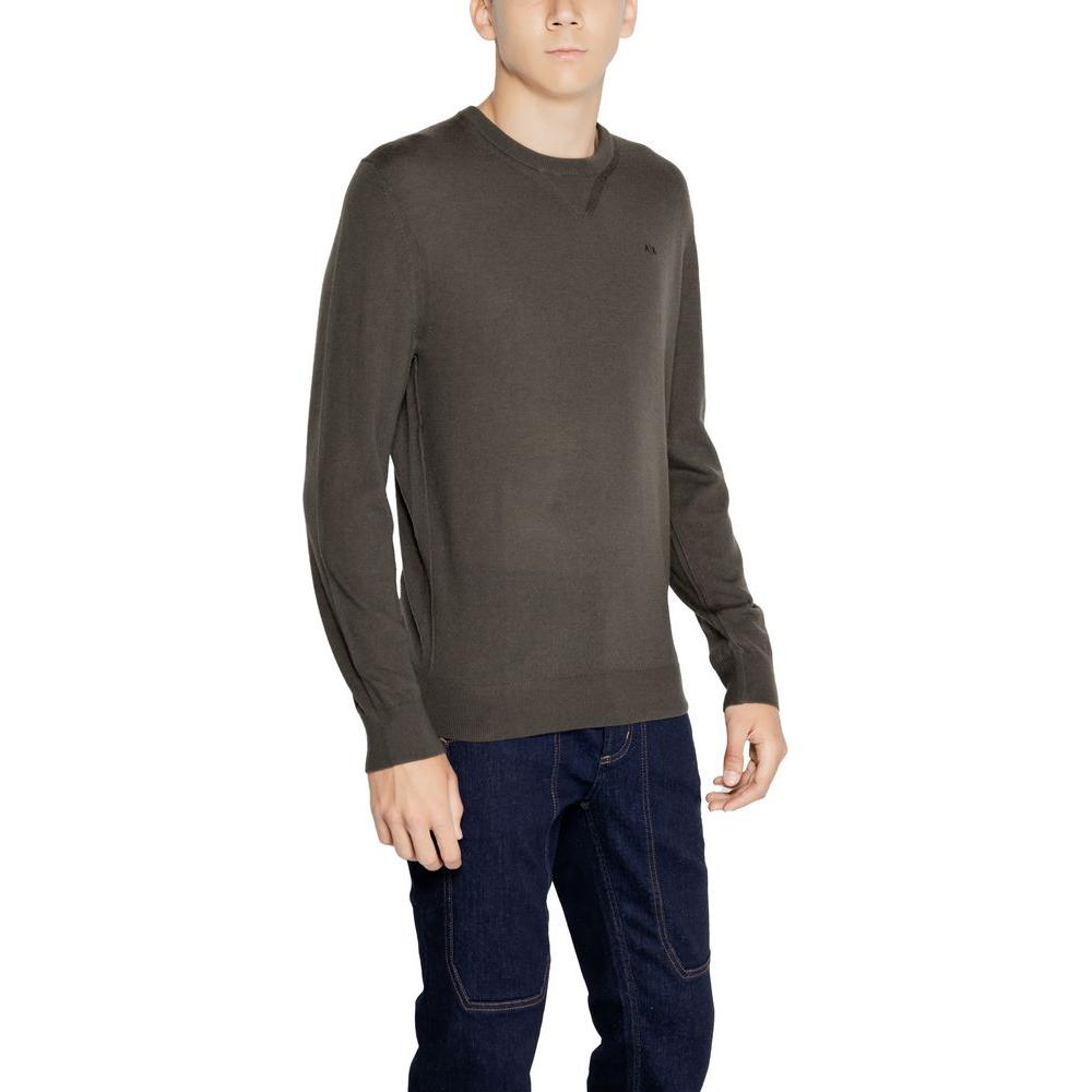 Armani Exchange Green Wool Sweater Armani Exchange