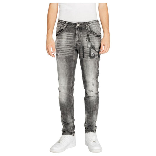 Icon Gray Cotton Jeans & Pant Icon