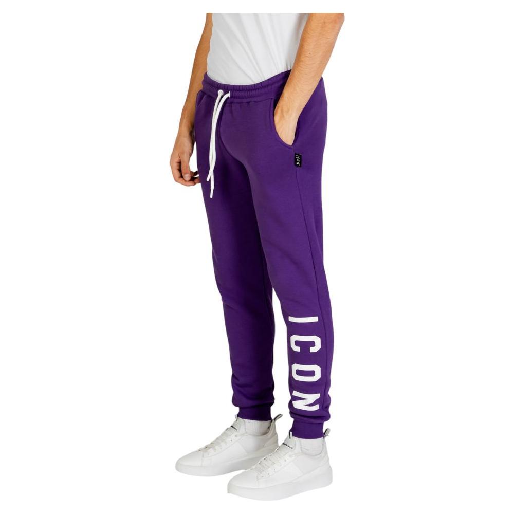 Icon Purple Cotton Jeans & Pant Icon