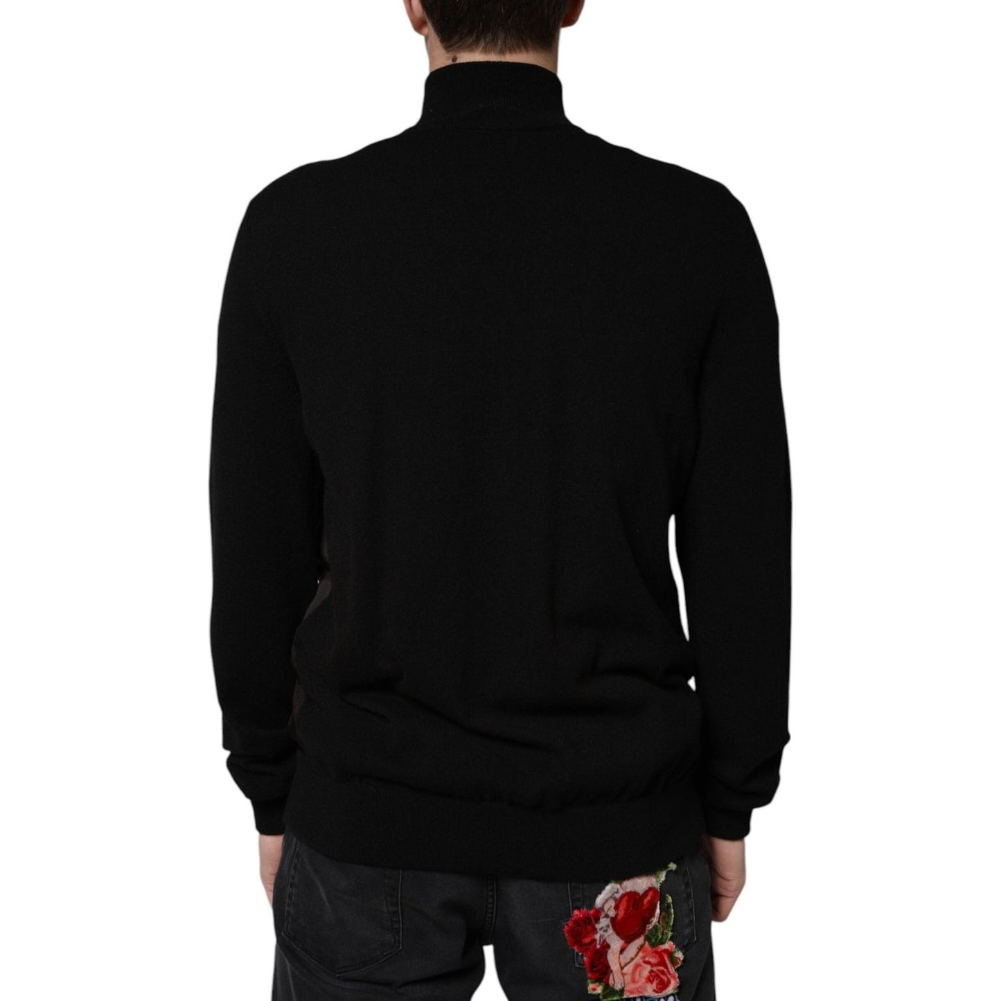 Dolce & Gabbana Black Logo Monogram Full Zip Bomber Jacket Dolce & Gabbana