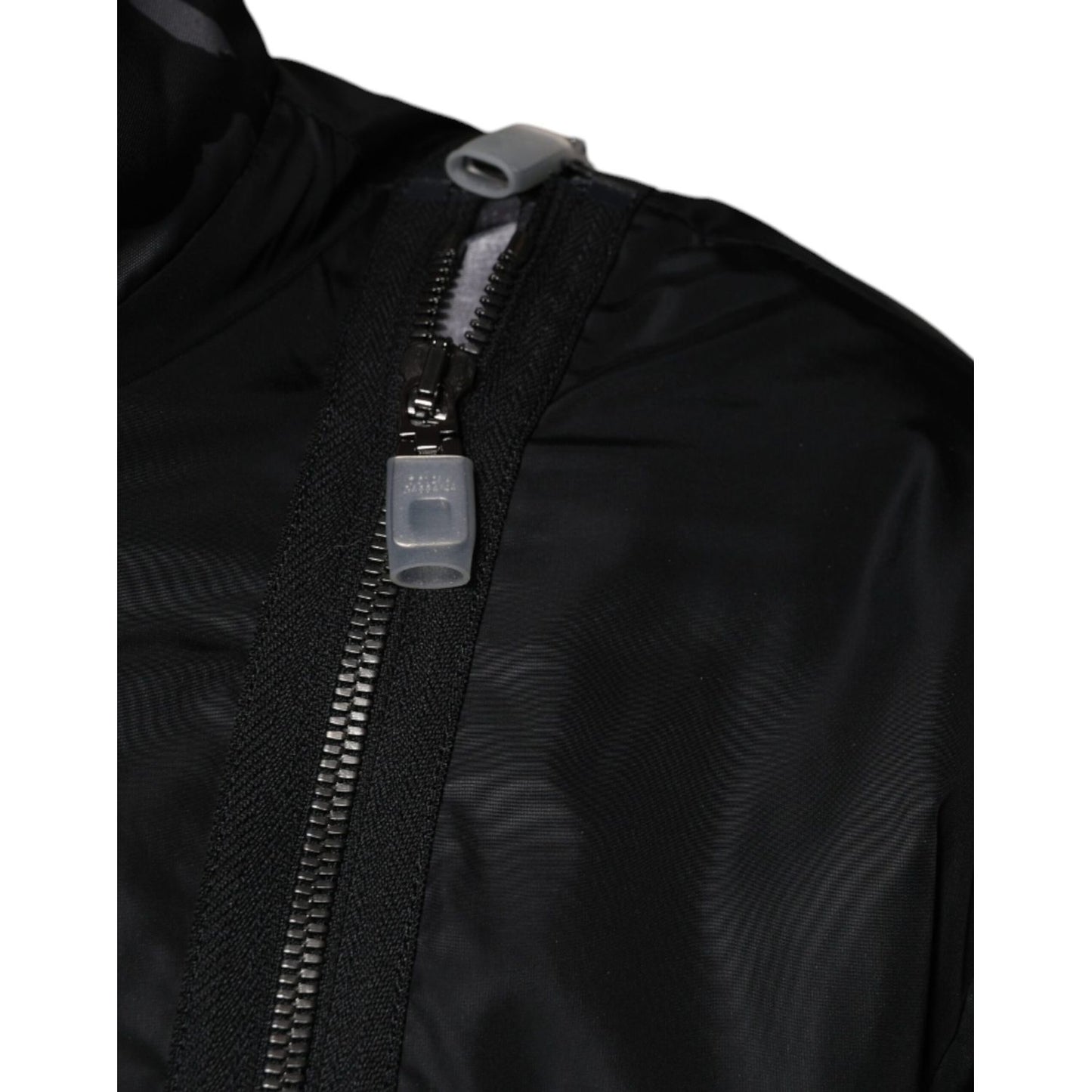 Dolce & Gabbana Black Nylon Full Zip Men Bomber Jacket 1728,67345645728,Black,Bombers - Jackets & Coats - Clothing,Clothing,Dolce & Gabbana,IT54 | XL,Jackets & Coats - Clothing,Jackets - Men - Clothing,Material: 82% Nylon 18% Polyester,Men,New with tags