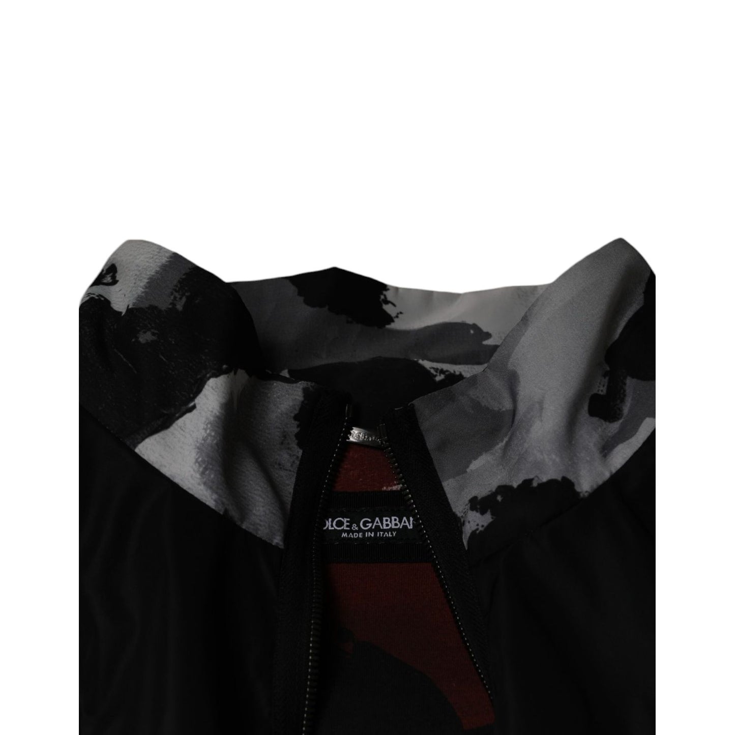 Dolce & Gabbana Black Nylon Full Zip Men Bomber Jacket 1728,67345645728,Black,Bombers - Jackets & Coats - Clothing,Clothing,Dolce & Gabbana,IT54 | XL,Jackets & Coats - Clothing,Jackets - Men - Clothing,Material: 82% Nylon 18% Polyester,Men,New with tags