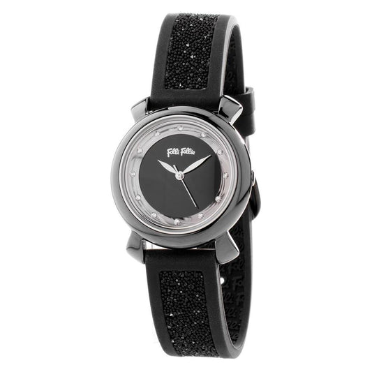 Folli Follie Black Plastic Watch Folli Follie