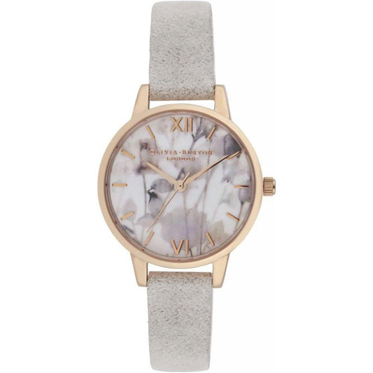 Olivia Burton Gray Synthetic Leather Watch Olivia Burton